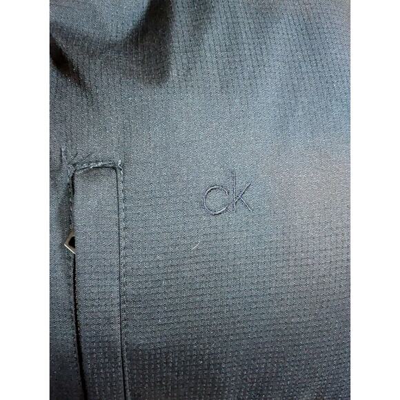 CALVIN KLEIN Men's M Navy Blue Bomber Flight Softshell Ripstop Jacket - Picture 6 of 9